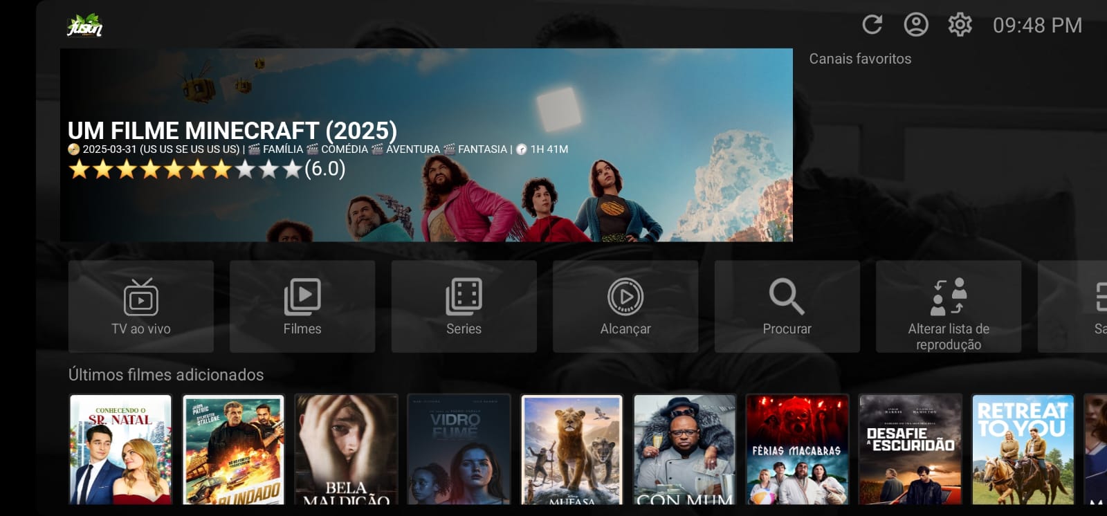 Aplicativo Fusion Streaming